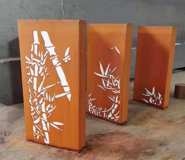 坡头锈钢板灯箱