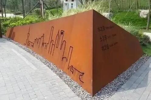 坡头耐候钢挡土墙